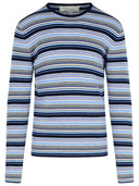 796 Blue Wool Blend Genser