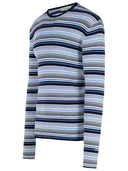 796 Blue Wool Blend Genser