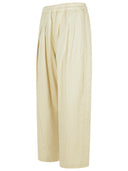 Maison Margiela Ivory Cotton Blend Trousers