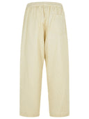 Maison Margiela Ivory Cotton Blend Trousers