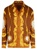Versace Brown Silk Shirt