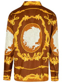 Versace Brown Silk Shirt