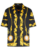 Versace camicia di seta nera