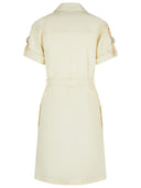 Burberry Cream Silk Blend Dress