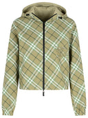 Burberry 'Check' Green Polyester Jacket