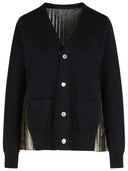791 Black Cotton Blend Cardigan