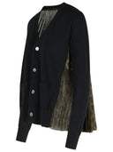 791 Black Cotton Blend Cardigan