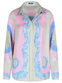 Chemise de soie rose Versace