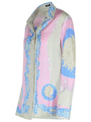 Chemise de soie rose Versace
