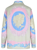 Chemise de soie rose Versace