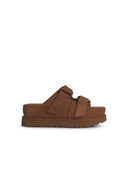 806 'Goldenstar' Brown Suede Slippers