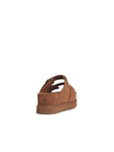 806 'Goldenstar' Brown Suede Slippers