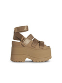 806 'Goldenrise' beige gummisandaler