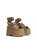 806 'Goldenrise' beige gummisandaler