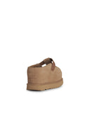 806 'Goldenstar' Beige Suede Slippers