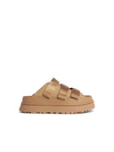 Ugg 'Goldenglow' Slippers In Beige Fabric Blend