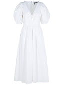 1001 'Puff' White Cotton Dress