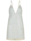 1001 'Beaded' Light Blue Polyester Dress