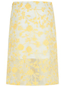 1001 'Pencil Flower' Yellow Polyester Skirt
