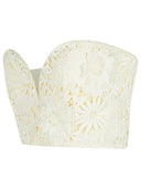 1001 '3 D' White Polyester Corset