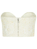 1001 '3 D' White Polyester Corset