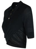 Sportmax 'Shaker' Black Cotton Sweater