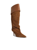 Boots de coñac de gamuza inverso de paris Texas.