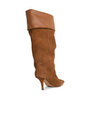 Boots de coñac de gamuza inverso de paris Texas.