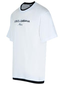 Dolce & Gabbana White Cotton T Shirt