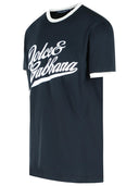 Dolce y gabbana camiseta de algodón azul marino