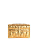 Versace 'Kleio' Mini Bag In Gold Nappa Lear
