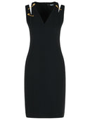 Abito Versace Nero in Misto Viscosa