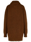 Mm6 Maison Margiela Brown Virgin Wool Sweater