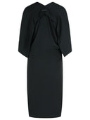 Vestido de poliéster negro MM6 Maison Margiela