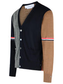 Thom Browne Fun' Multicolor Virgin Wool Cardigan