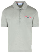 Thom Browne Grey Cotton Polo Shirt