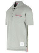 Thom Browne Grey Cotton Polo Shirt