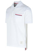 Thom Browne wit katoenen poloshirt