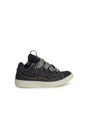 Lanvin 'Curb' Black Denim Sneakers