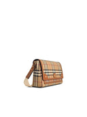Burberry 'Note' Sac à bandoulière dans Briar Brown Cotton Blend