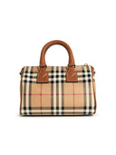 Mini sac Burberry «Bowling» dans le mélange de polyuréthane beige