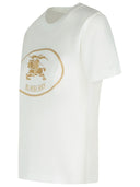 Burberry Ivory Cotton T Shirt