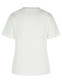 Burberry Ivory Cotton T Shirt