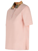 Polo de algodón rosa burberry