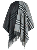 Burberry Grey Cashmere Blend Cape