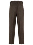 Golden Goose Brown Virgin Wool Trousers