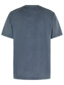 Camiseta de algodón azul de ganso dorado