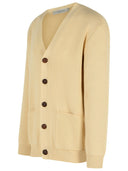Golden Goose Cardigan in Beige Cotton Blend