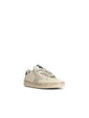 Golden Goose Men's Standard In White Lear With Grey Suede Star And Blue Lear Heel