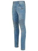 Balmain 'Biker' Blue Cotton Jeans